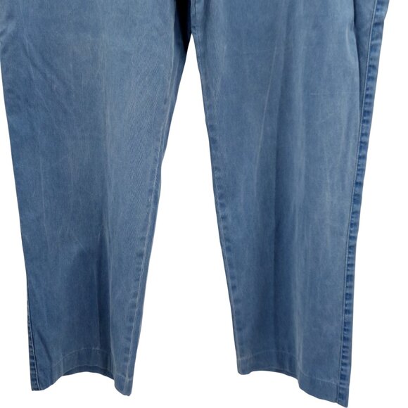 Hiltl The Ultimate Trousers Blue Flat Front Cotton Dress Pants Size 38 x 26 - Picture 6 of 12